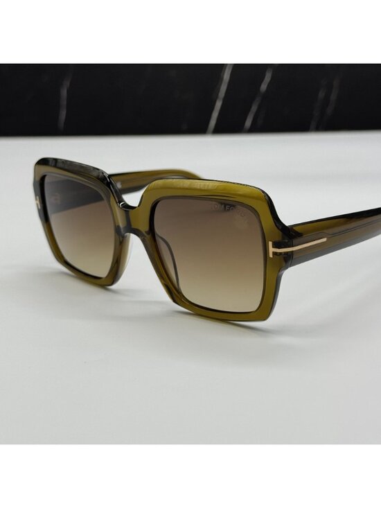 NEW TOM FORD KAYA TF1082 51F OLIVE WOMEN SQUARE SUNGLASSES TOM FORD FT1082/S 51F main image 6